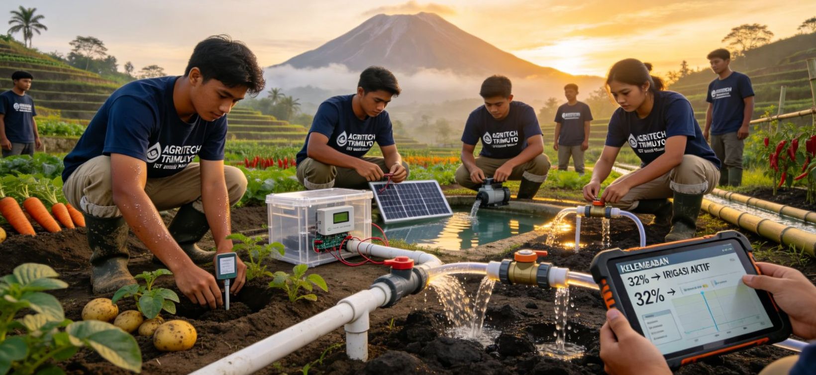Demo Lahan Smart Irrigation Berbasis Sensor Tanah